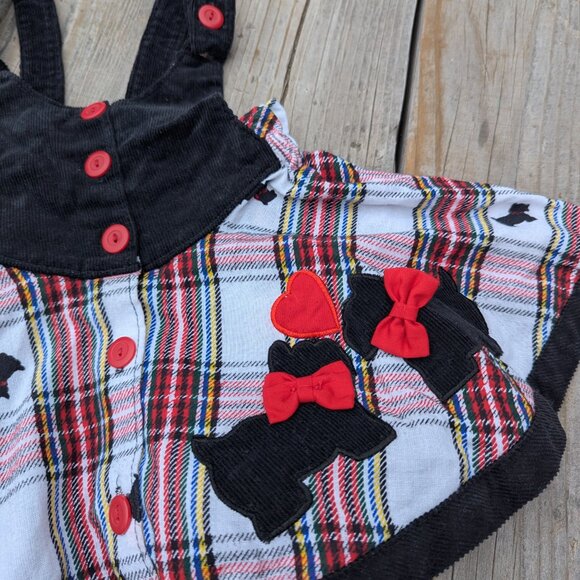 Vintage Infant 18 mo. Girl Plaid Jumper Dress - Picture 2 of 6